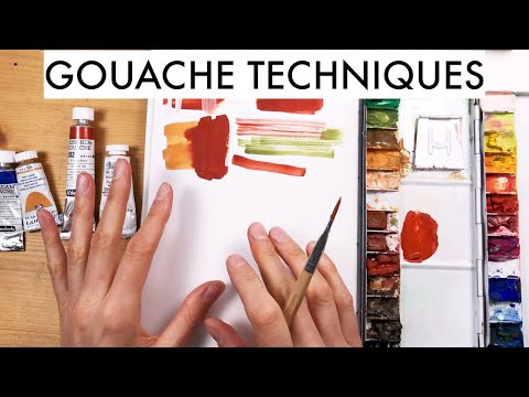 Sketchbook Techniques for Gouache - How To Get Started With Gouache Paint