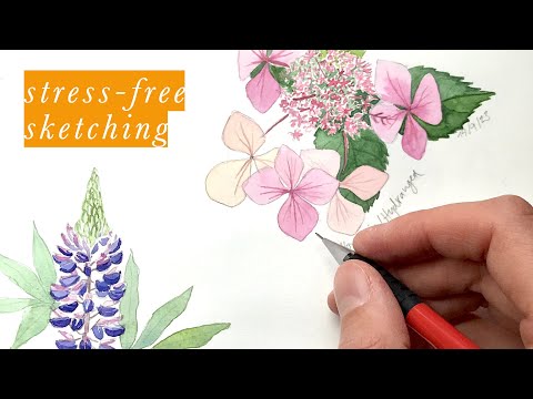 keep it simple | tips for a stress free sketchbook practice