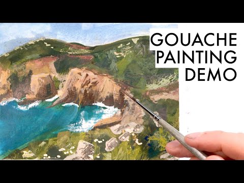 Sketching the Cornwall Coast | Gouache Painting Tutorial