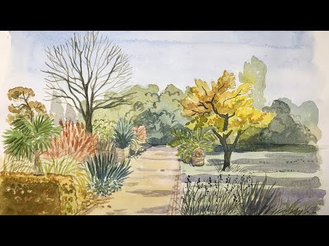 Sketchbook Tour Autumn 2022 - Architecture, Botanical Garden, Flowers in November