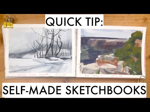 Self-made Sketchbooks - Sketching Quick Tip