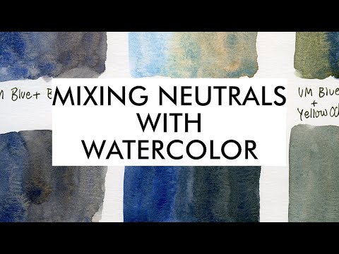 How to mix interesting neutrals and greys with watercolor