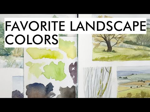 My favorite colors for landscape sketching