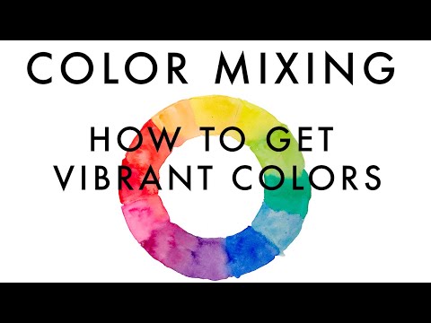 Watercolor: Mixing Basics, Primary Colors, how to get vibrant colors