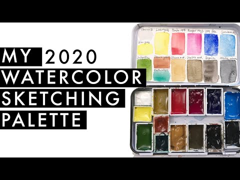 My 2020 Watercolor Setup | Outdoor Sketching Palette | Plein Air Kit