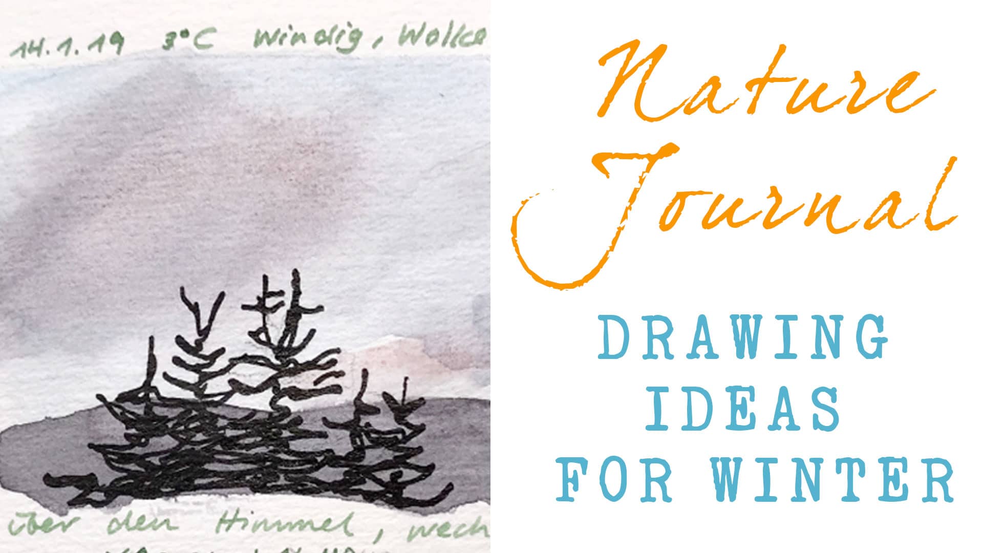 Nature Journal: Ideas For Drawing In Winter