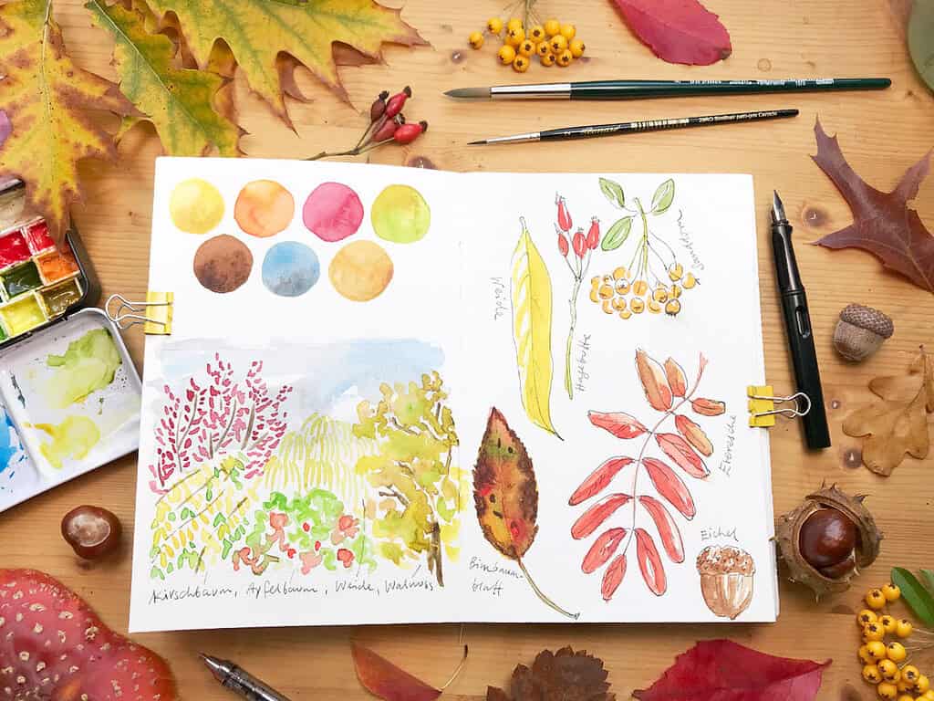 autumn drawing ideas