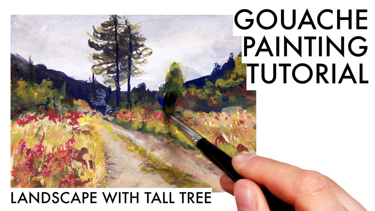 Landscape with tall tree YT