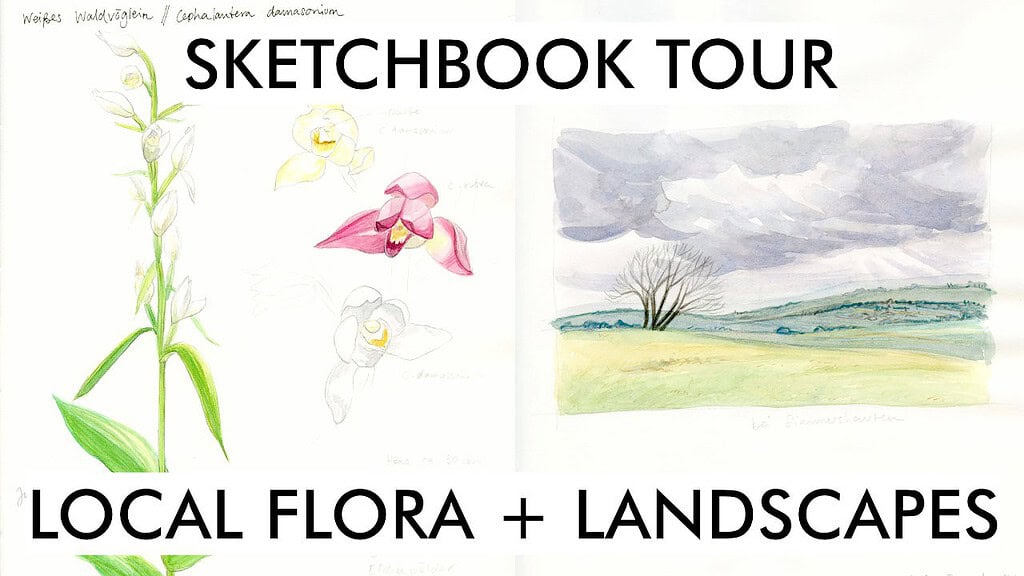 Watercolor sketchbook tour: Urban sketching & landscapes 2019–2022 