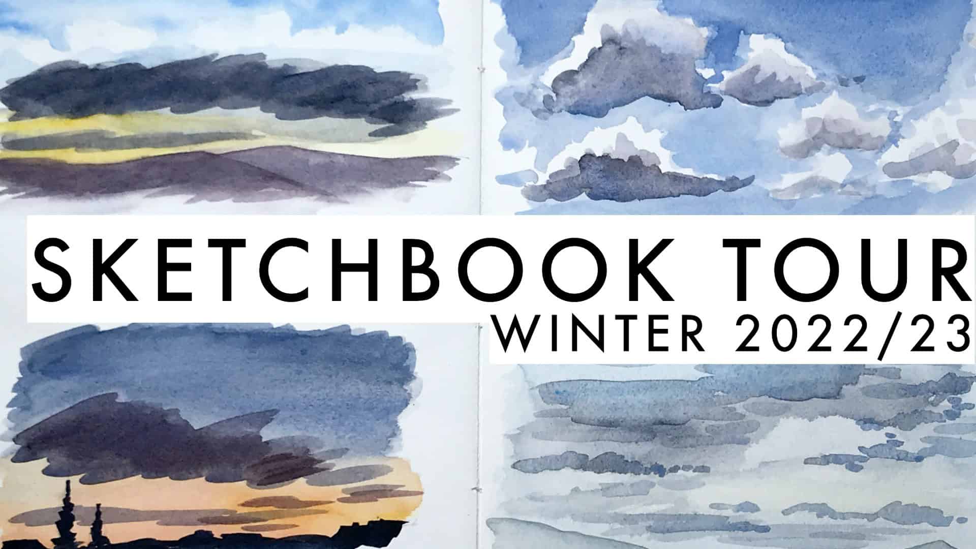 Gouache Landscape Sketchbook Tour (#7, 2020-2021) ✶ Seawhite of Brighton  Watercolor Sketchbook 